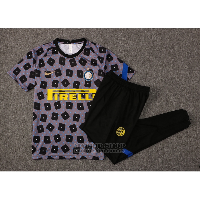 Chandal del Inter Milan Manga Corta 2021-2022 Gris